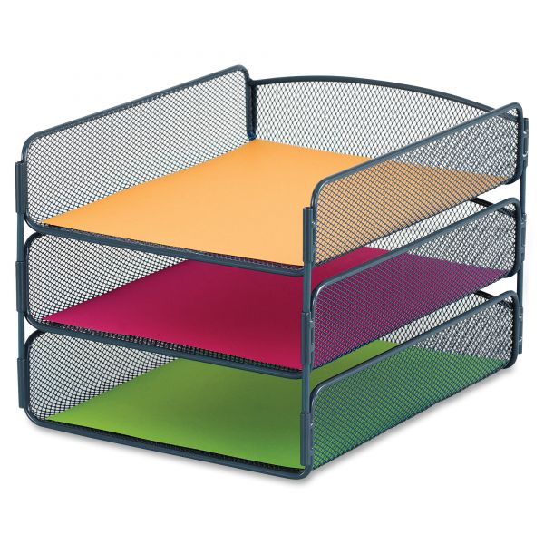 SAF3271BU Safco Onyx Letter Tray