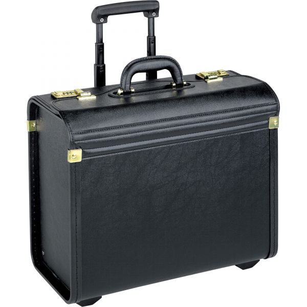 LLR61613 Lorell Travel/Luggage Case (Roller) for Travel Essential, Books, File Folder - Black