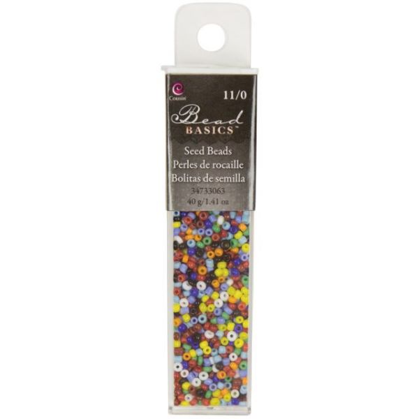 NOTM205711 Jewelry Basics Glass Seed Beads 1.1oz