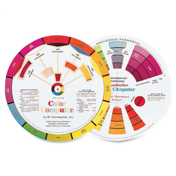 GRUB420 Grumbacher Dual-Sided Color Wheel