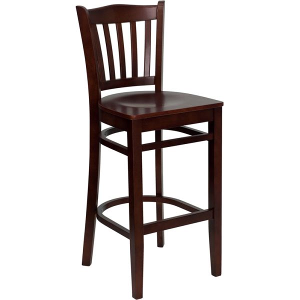 FHFXUDGW0008BARVRTMAHGG Flash Furniture HERCULES Series Vertical Slat Back Barstool
