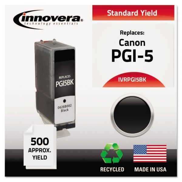 IVRPGI5BK Innovera Remanufactured 0628B002 (PGI-5BK) Ink, Black