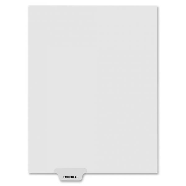 KLF81146 Kleer-Fax 80000 Series Bottom-Tab Legal Exhibit Index Dividers