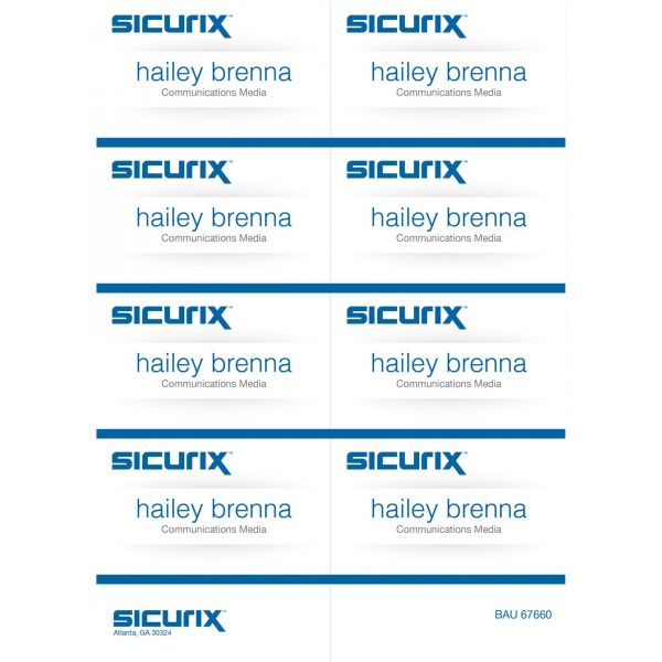BAU67660 SICURIX Name Badge Kit Insert