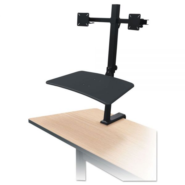 BLT91114 BALT Up-Rite Rear Mounted Sit-Stand Workstation, Double, 27 5/8 x 30 x 42, Black