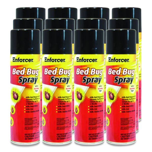 Enforcer Bed Bug Spray, For Bed Bugs/Dust Mites/Lice/Moths, 14 oz ...