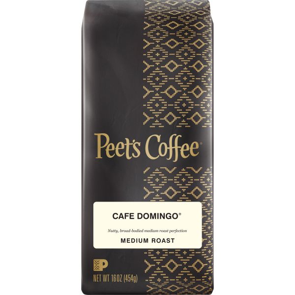 PEE504874 Peet's Coffee & Tea Cafe Domingo Coffee, Ground, 16 oz