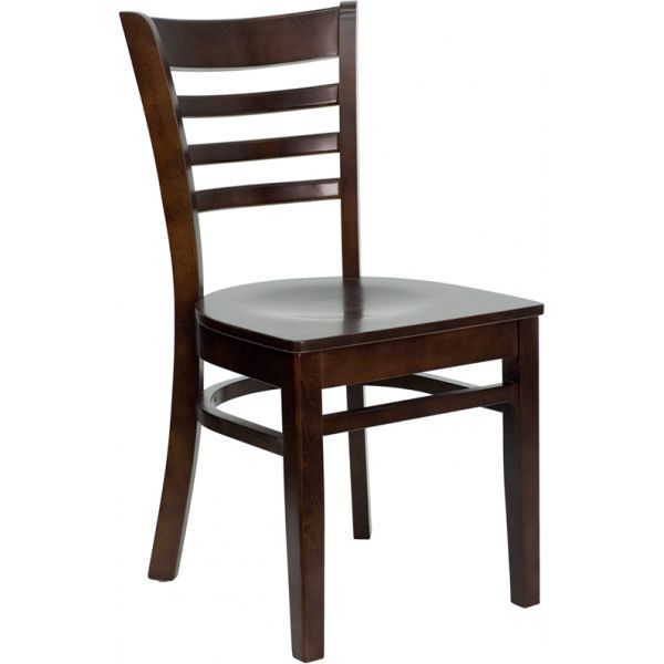 FHFXUDGW0005LADWALGG Flash Furniture Ladder Back Wooden Restaurant Chair