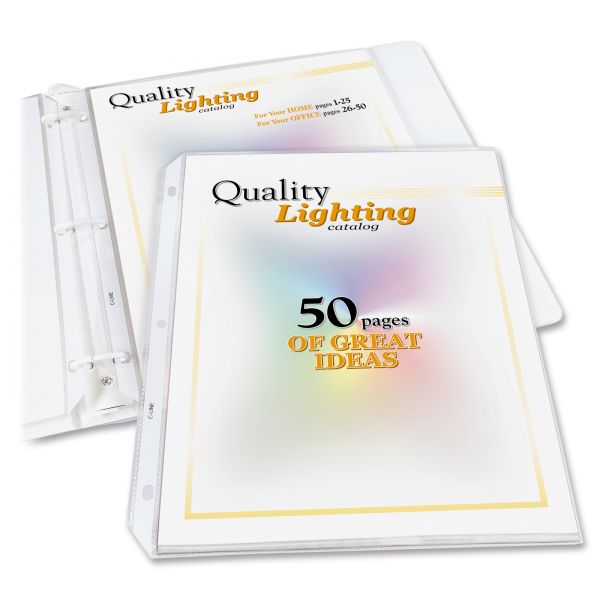CLI62020 C-Line Top Loading High Capacity Polypropylene Sheet Protectors, Letter, Heavyweight, Clear, 25/Box