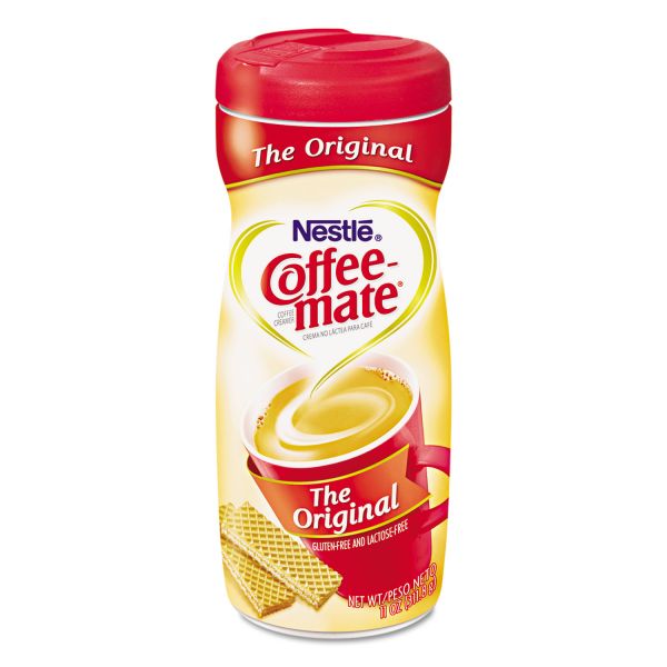 NES55882CT Coffee-mate Non-Dairy Powdered Creamer, Original, 11 oz Canister, 12/Carton