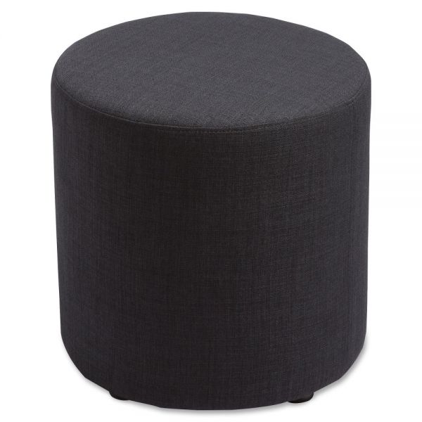 LLR35851 Lorell Fabric Cylinder Ottoman