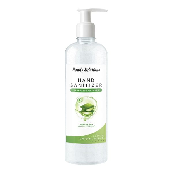Handy Solutions Antibacterial Gel Hand Sanitizer With Aloe, Citrus