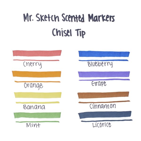 Mr. Sketch Scented Markers, Assorted Colors, Set Of 8