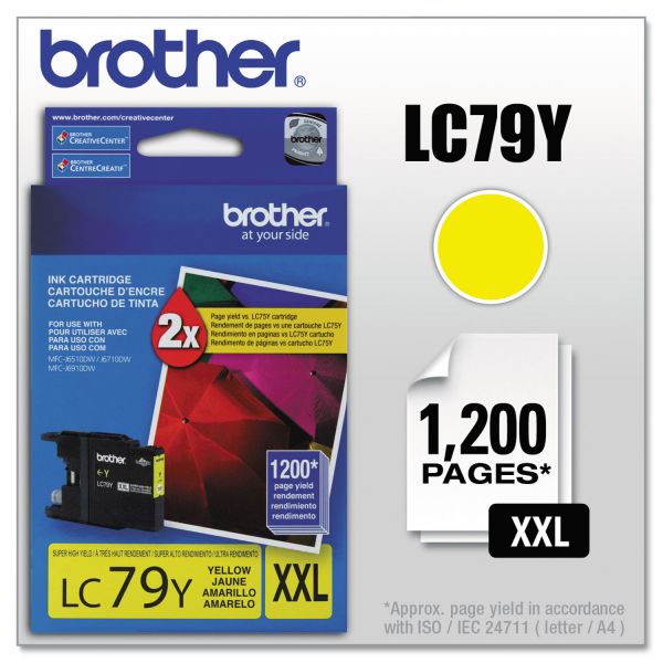 BRTLC79Y Brother LC79Y Innobella Super High-Yield Ink, Yellow