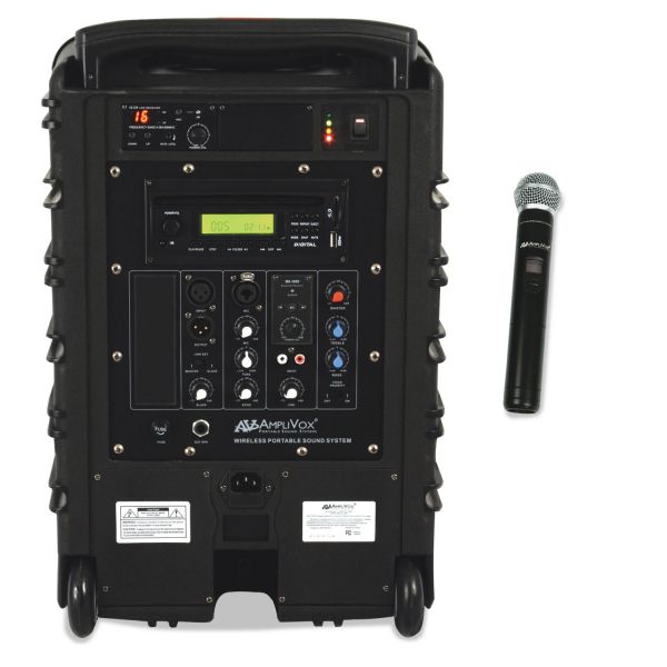 APLSW800 AmpliVox Titan Wireless Portable PA System, 100W Amp