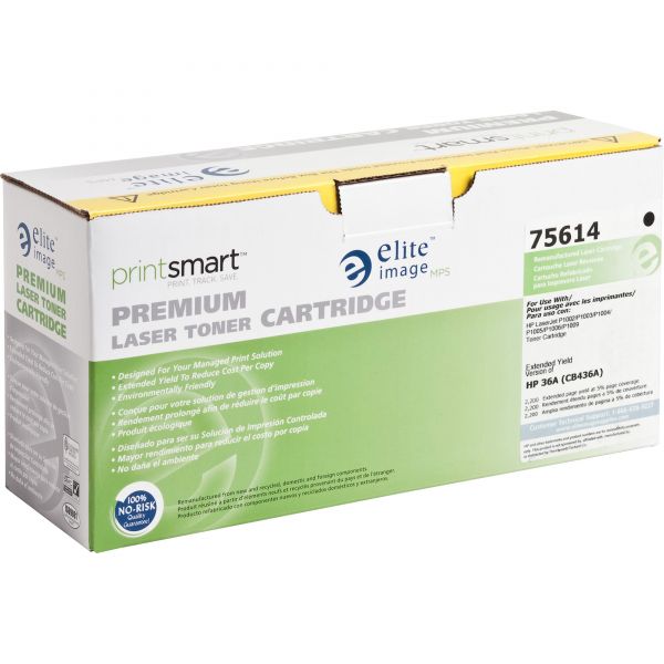 ELI75614 Elite Image Remanufactured HP 36A (CB436A) Toner Cartridge