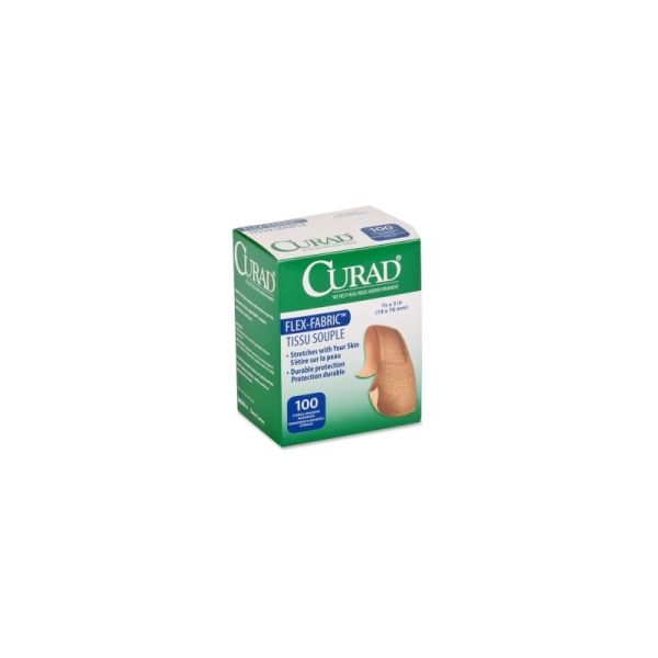MIICUR0700RB Curad Flex Fabric Bandages, Assorted Sizes, 100 per Box