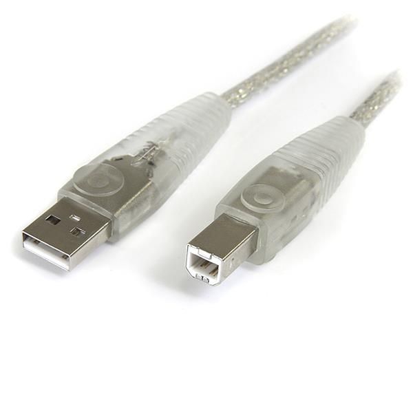 SYNX2089798 StarTech.com 10 ft Transparent USB 2.0 Cable - A to B