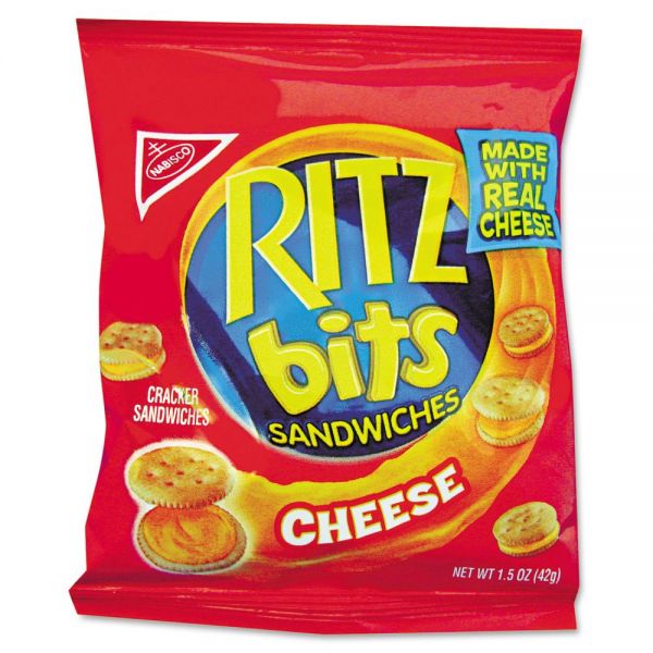 RTZ06834 Nabisco Ritz Bits, Cheese, 1.5oz Packs, 60/Carton
