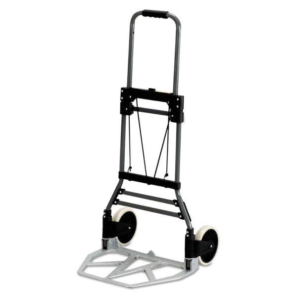 SAF4062 Safco Stow-Away Medium Hand Truck, 275lb Capacity, 19w x 17 3/4d x 38 3/4h, Aluminum