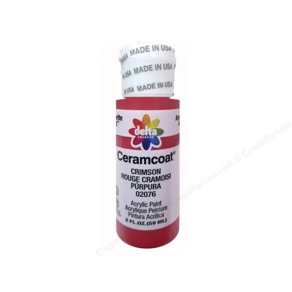 NOTM131224 Ceramcoat Crimson Acrylic Paint