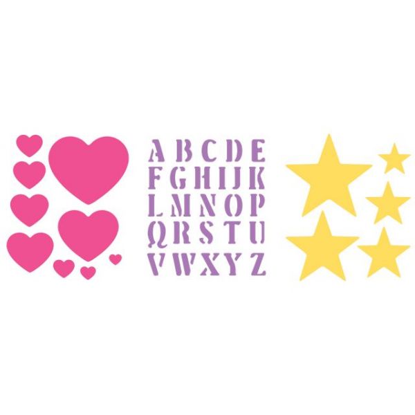 NOTM152532 Simply Stencils Value Pack 8"X10" 3/Pkg