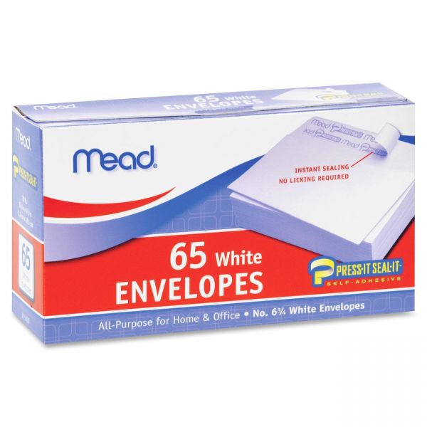 MEA75028 Mead No.6.75 All-purpose White Envelopes
