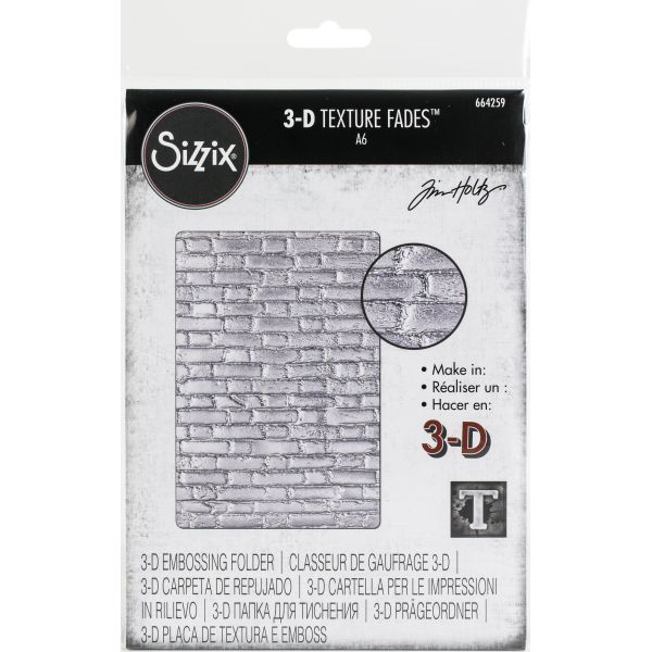 Sizzix 3D Texture Fades Embossing Folder By Tim Holtz | OfficeSupply.com