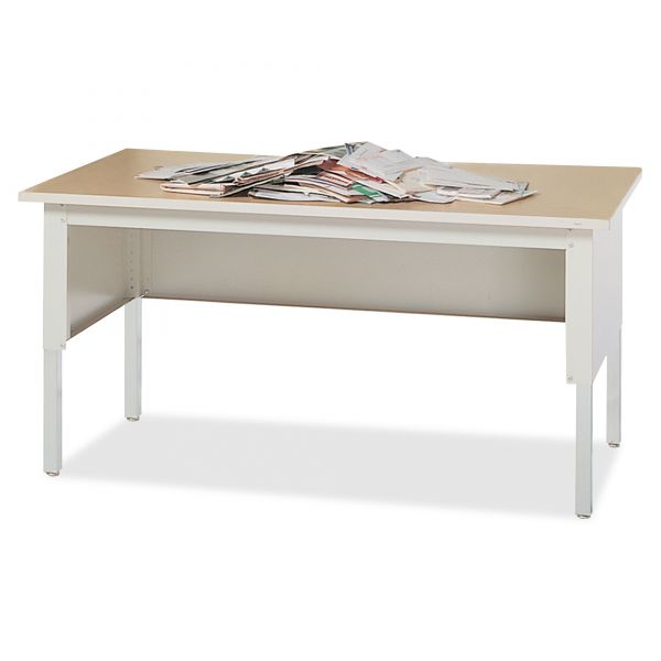MLNTB60PG Safco Mayline Mailflow-To-Go Mailroom System Table, 60w x 30d x 36h, Pebble Gray