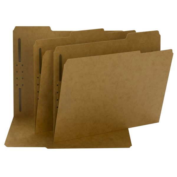 SMD14834 Smead Kraft File Folders With Fasteners