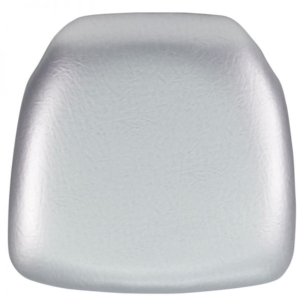FHFBHSILHARDVYLGG Flash Furniture Hard Silver Vinyl Chiavari Chair Cushion