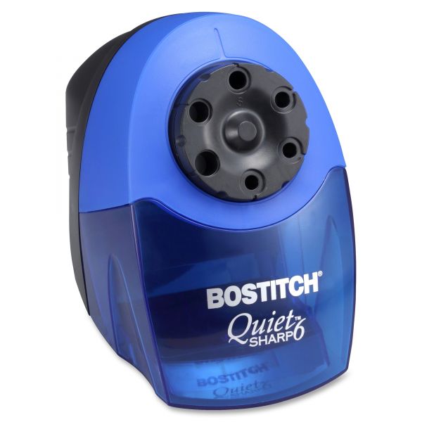 BOSEPS10HC Bostitch QuietSharp 6 Classroom Electric Pencil Sharpener, Blue