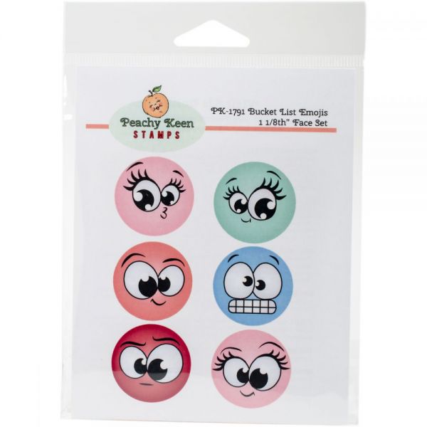 NOTM425745 Peachy Keen Stamps Clear Face Set 6/Pkg