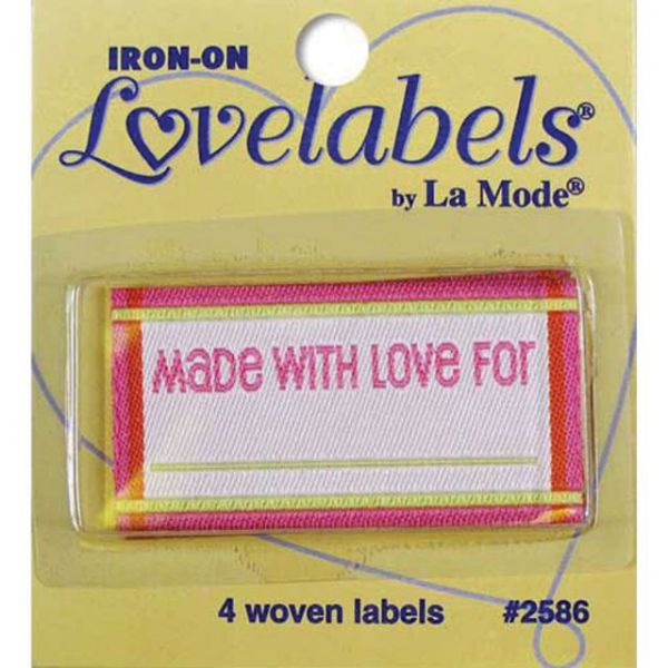 NOTM100630 Iron-On Lovelabels 4/Pkg