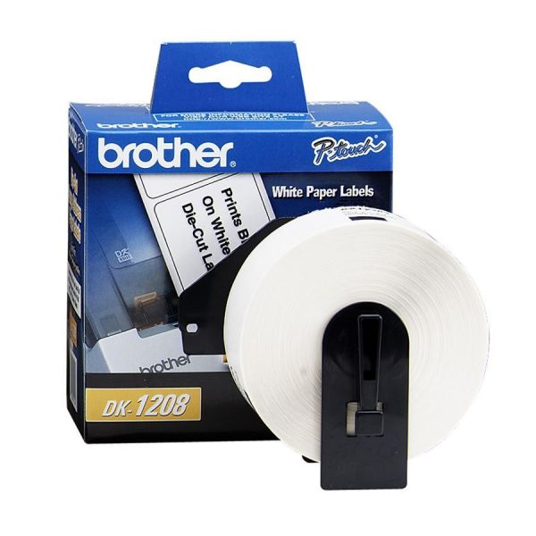 BRTDK1208 Brother Die-Cut Address Labels, 1-2/5" x 3-1/2", White, 400/Roll