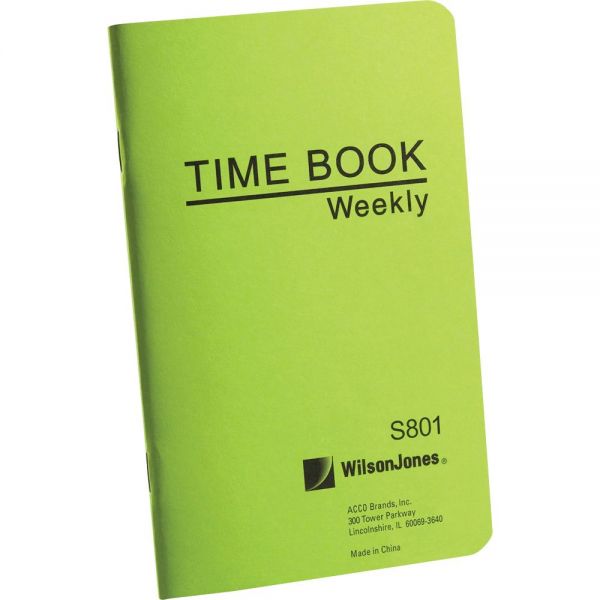 WLJS801 Wilson Jones Foreman's Pocket Size Time Book