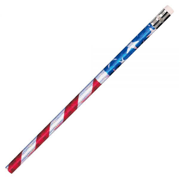 MPD7662B Moon Products Stars/Stripes Glitz Pencils