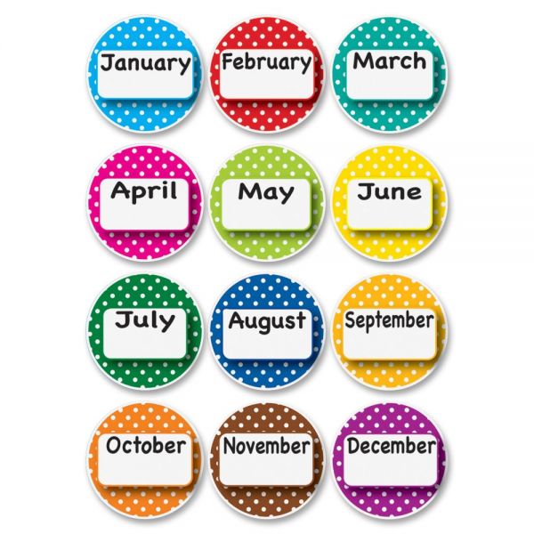 ASH10095 Ashley Dotted Border Months Die-cut Magnets