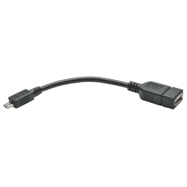 SYNX3938085 Tripp Lite Micro USB to OTG Host Adapter Cable 5-Pin Micro USB A/B M/F 6 Inch
