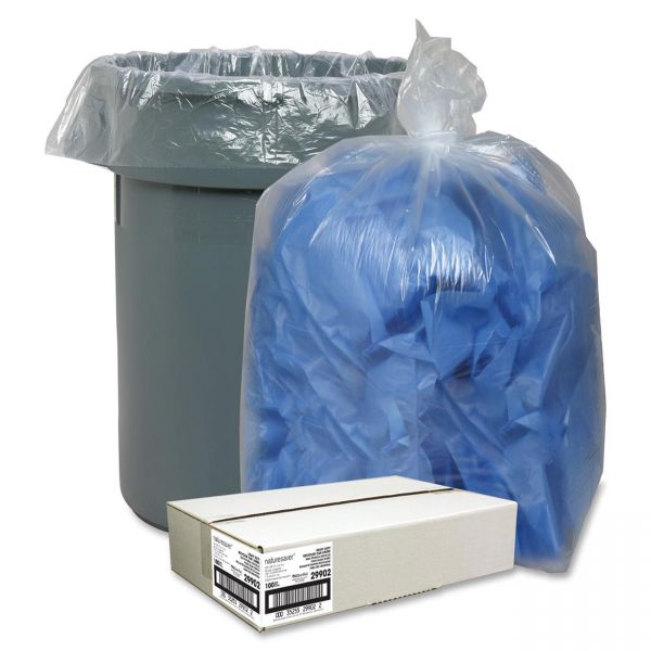 NAT29902 Nature Saver Recycled 60 Gallon Trash Bags