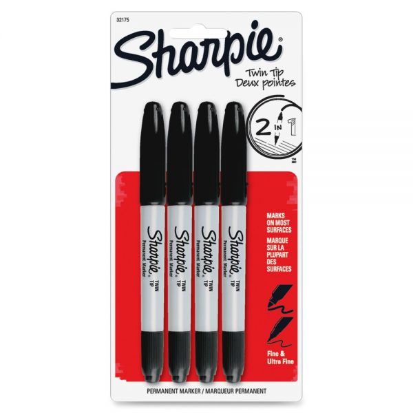 SAN32175PP Sharpie Twin Tip Permanent Markers