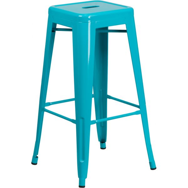 FHFETBT350330CBGG Flash Furniture 30'' High Backless Indoor-Outdoor Barstool