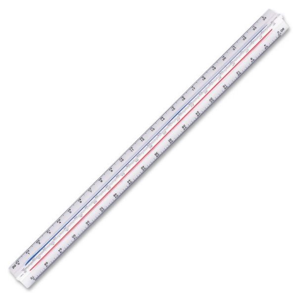 STD9871834BK Staedtler 12" Triangular Engineer Scale