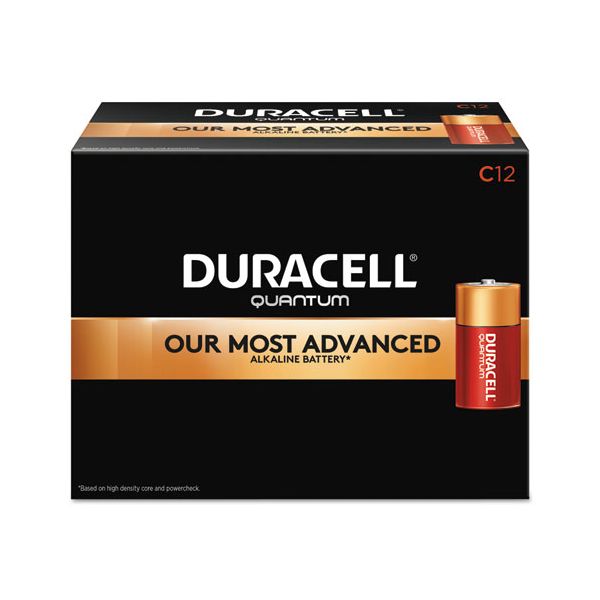 DURQU1400BKD Duracell Quantum Alkaline Batteries, C, 12/BX