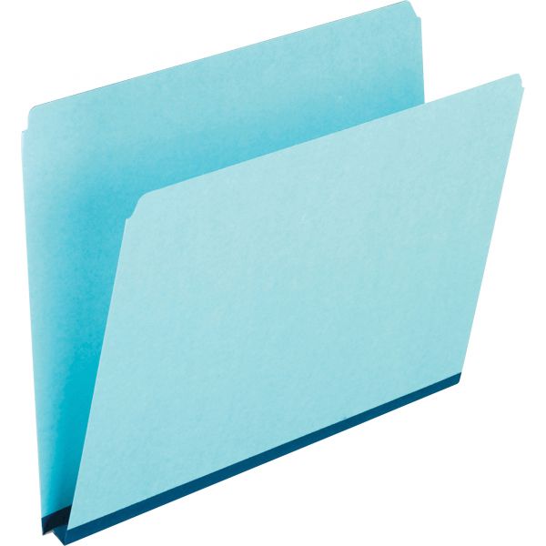 PFX9200 Pendaflex Pressboard Expanding File Folders, Straight Cut, Top Tab, Letter, Blue, 25/Box