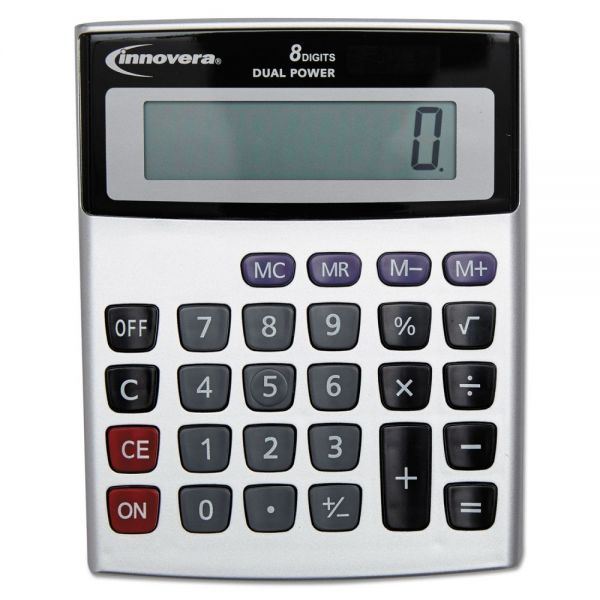 IVR15927 Innovera Portable Minidesk Calculator, 8-Digit LCD