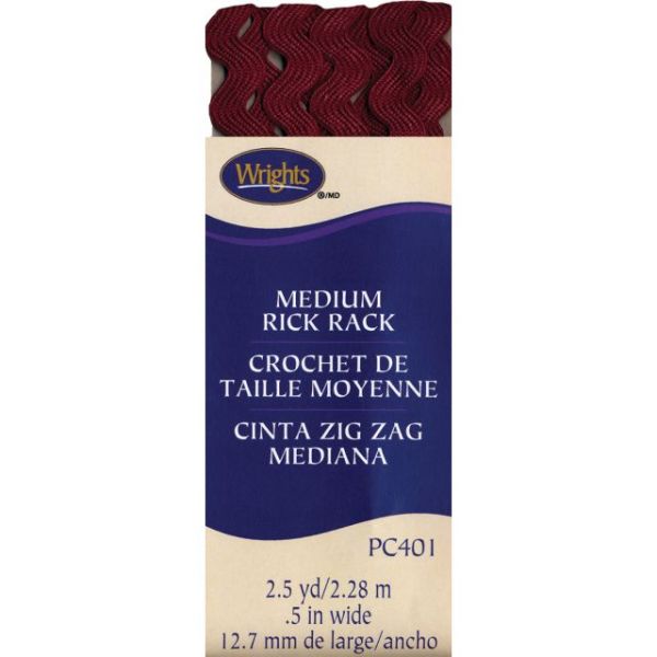 NOTM249945 Medium Rickrack 1/2"X2-1/2yd