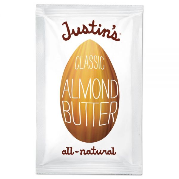 JNB00028 Justin's Classic Almond Butter, 1.15 oz Squeeze Pack, 10/Box