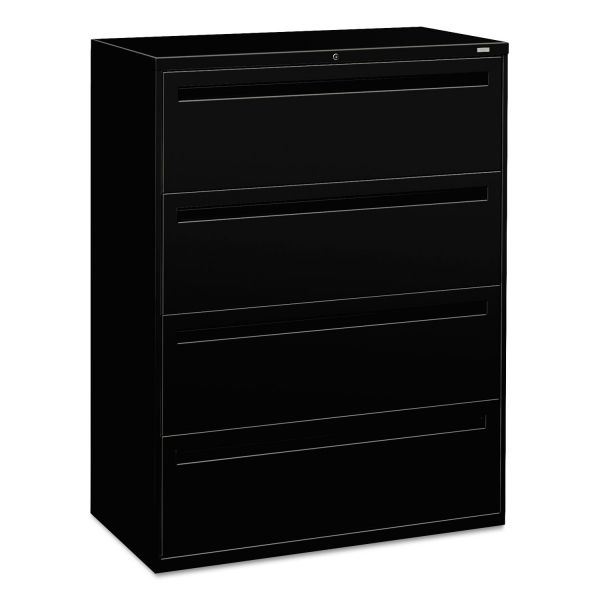 HON794LP HON 700 Series Four-Drawer Lateral File, 42w x 19-1/4d, Black