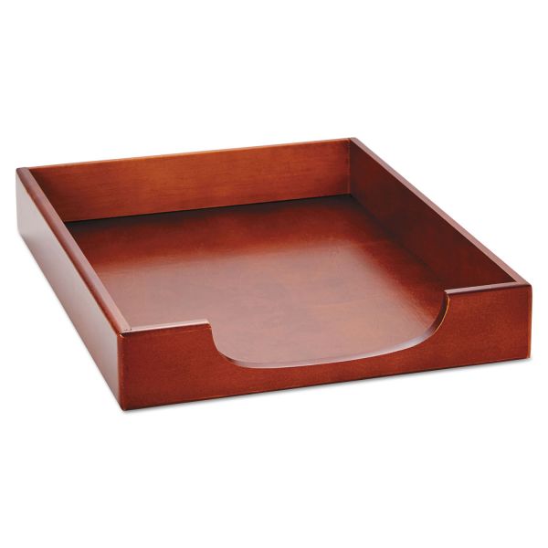 ROL23350 Rolodex Wood Tones Letter Desk Tray, Wood, Mahogany